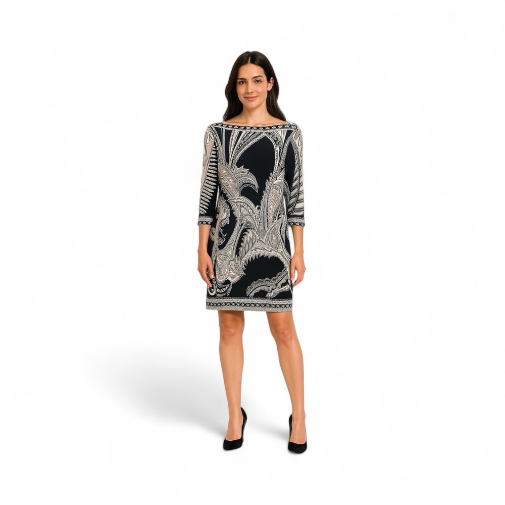 ECI NewYork Black & Gray Dress